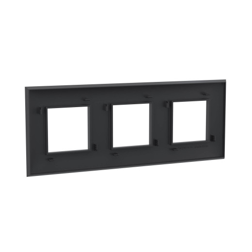 Рамка 3 поста (6 мод.), Avanti, черный матовый