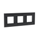Рамка 3 поста (6 мод.), Avanti, черный матовый