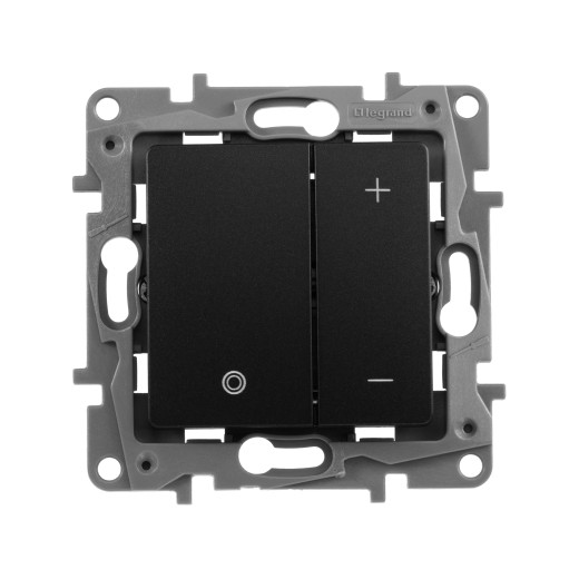 Диммер нажимной универсальный LED - Legrand Etika - 400Вт без нейтрали - антрацит