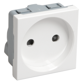 IEK Розетка без з/к 2к, 2 модуля (белая) РКС-20-20-П