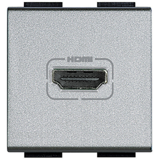 Livinglight Розетка HDMI Алюминий