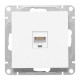 Механизм розетки RJ45 (cat5), белый Эпика EKF