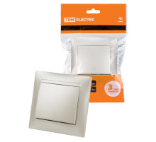 TDM Выключатель на 2 направления 1 кл. 10А перламутр 