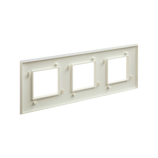Рамка 3 поста (6 мод.), Avanti, белый жемчуг