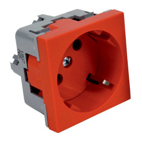 Kopos Розетка QUADRO красная 16 A, 250 V AC QS 45X45 (BB)