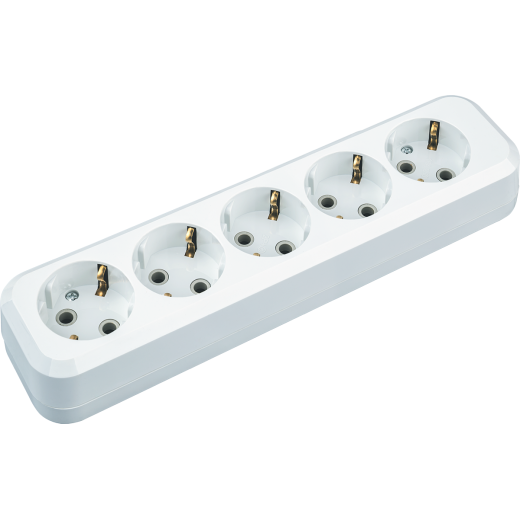 Колодка Navigator 61 588 NCA-BL01-05-E-WH 5гн с/з АБС пластик