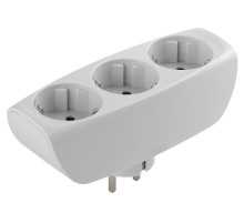 ЭРА Разветвитель электрический SP-3e-W на 3 розетки c заземлением со шторками 16А белый