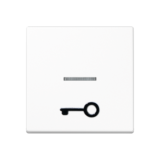 Клавиша с окошком для подсветки и рельефным символом 