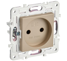 IEK SKANDY Песочный Розетка б/з 10А SK-R02Sa