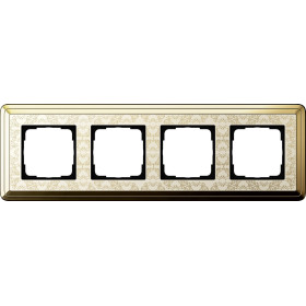 Gira ClassiX Art Латунь/Кремовый Рамка 4-ая