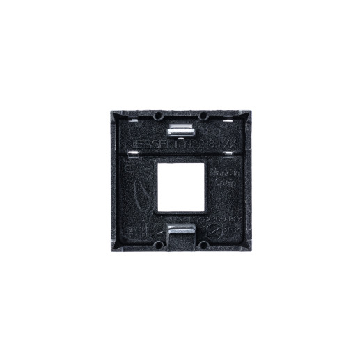 Накладка для 1-го суппорта/разъёма типа 2017... и/или 2018..., 2-модульная, серия Zenit, цвет серебристый