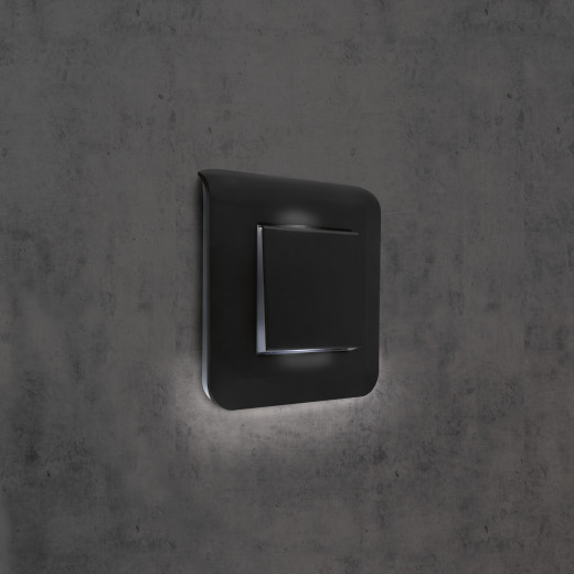 Переключатель на 2 направления - Программа Mosaic - 2 модуля - 10 AX - матовый черный