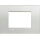 Livinglight Рамка прямоугольная, 3 модуля, цвет Серебро