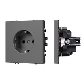 Arlight Механизм электрической розетки SCT-NOBE-MEU1-SFPL-GR (230V, 16A) (-)