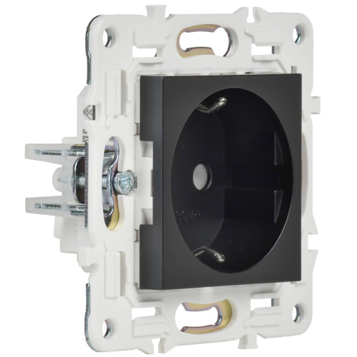 SKANDY Роз. с з/к без з/ш 16А SK-R05Bl черн. IEK