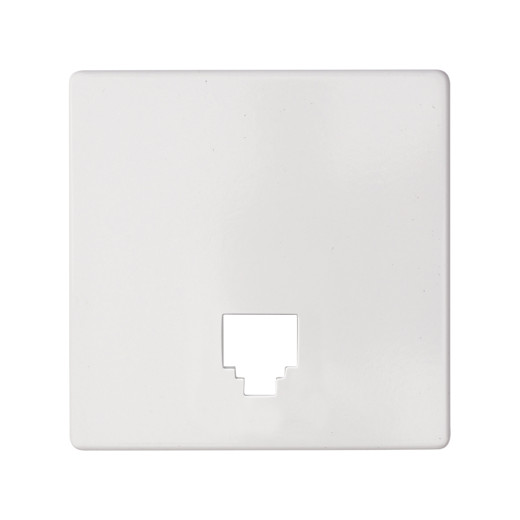Concept Белый матовый Накладка для телефонной розетки
