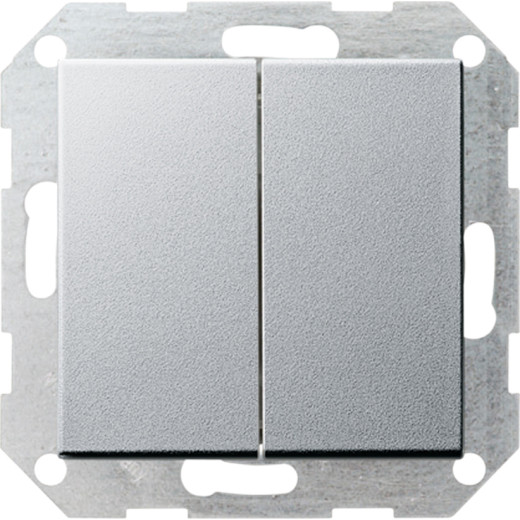 Кнопочный двухклавишный выключатель 10 AV 250 В с вертикальной клавишей 2-местн.