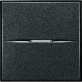 BT Axolute Антрацит Axial Переключатель перекрёстный 16А 2 мод.