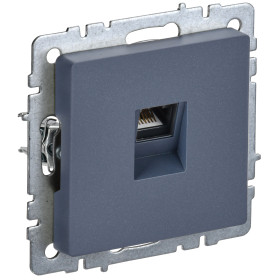 IEK BRITE BASE Маренго Розетка компьютерная RJ45 кат.5E РК10-БрМ