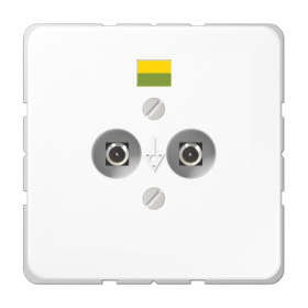 JUNG Розетка штепсельная для выравнивания потенциалов белая
