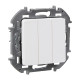 Выключатель трёхклавишный - Legrand/Daccord Inspiria - 10АХ 250В винтовые зажимы - белый