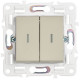 SKANDY Выключ. 2-кл. прох. с инд. 10А SK-V10B беж. IEK