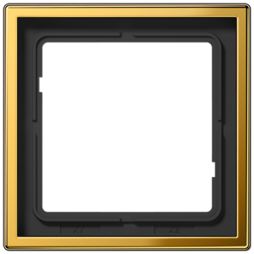 Рамка для вертикальной и горизонтальной установки, 1 пост, металл, покраска под золото, GO