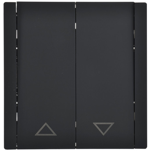 FORTE&PIANO Выключ. жалюзи 10А FP111 чер. IEK