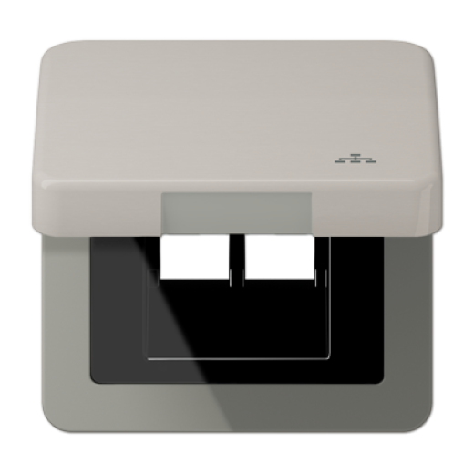 Накладка и крышка для двойных UAE розеток с символом 