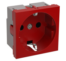 IEK PRIMER РКС-20-32-П-К Розетка с з/к 2к (на 2 модуля) ПРАЙМЕР красная