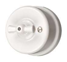 BIRONI Лизетта Керамика Белый Выключатель перекрестный 1-кл