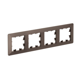 Systeme Electric AtlasDesign Air Мокко/дымчатый черный Рамка 4-ая