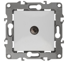 ЭРА 12-3102-01 Розетка TV проходная, IP20, Эра12, белый (10/100/3200)