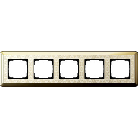 Gira ClassiX Art Латунь/Кремовый Рамка 5-ая