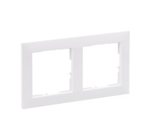 Legrand/Daccord SUNO Белый Рамка декоративная универсальная 2-постовая  .