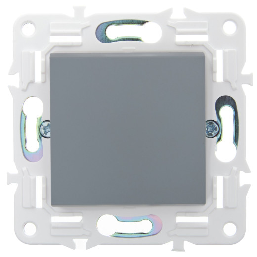 SKANDY Выключ. 1-кл. кнопоч. 10А SK-V14Gr сер. IEK