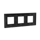 Рамка из металла 3 поста (6 мод.), Avanti, графитовая