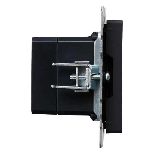 BRITE Роз. USB A+C 18Вт РЮ11-1-БрГ граф. IEK