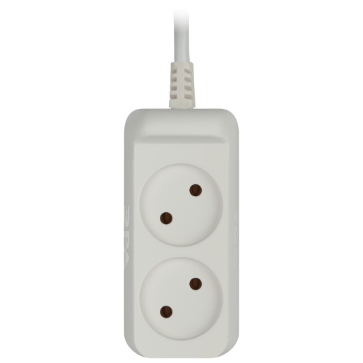 Удлинитель электрический ЭРА  U-2-1,5m-2x1 без заземления 2 розетки 1,5м ПВС 2x1мм2 10А