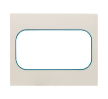 EKF PROxima Стокгольм Белый Линия синяя Рамка для розетки 2-ой.