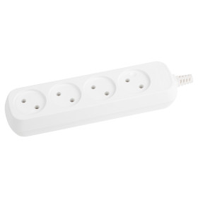 ЭРА Колодка KX-4 4 розетки без зазeмления белая