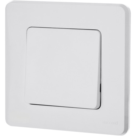 Выключатель одноклавишный - Legrand/Daccord Inspiria - 10АХ 250В безвинтовые зажимы - белый