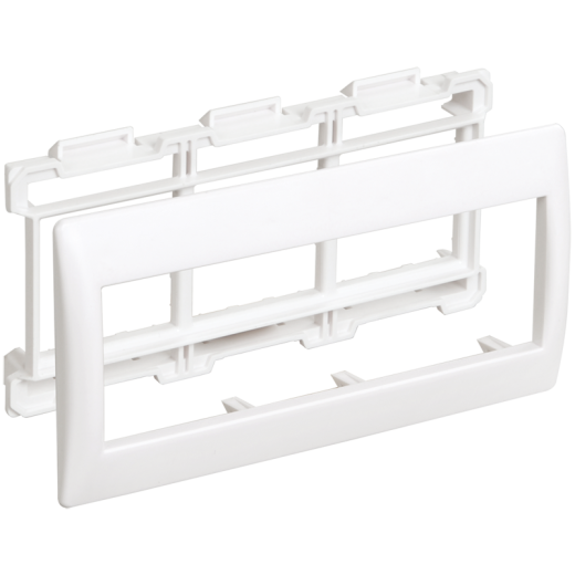 PRIMER Рамка и суппорт на 6 модулей 60мм белый IEK