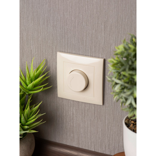 Валенсия светорегулятор 600W 220В кремовый EKF PROxima