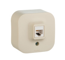 Legrand Quteo Бежевый Розетка RJ45 категория 5е UTP.