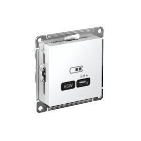 Systeme Electric AtlasDesign Лотос Розетка USB тип-С 65Вт высокоскор.заряд. QC, PD, механизм