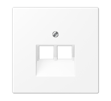 JUNG LS 990 Белый матовый Плата для двух модулей, фиксация винтом