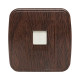 Розетка Phone 1-местная ОП Минск тёмное дерево EKF