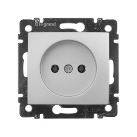 Legrand DIY Valena Алюм Розетка 1-ая б/з.