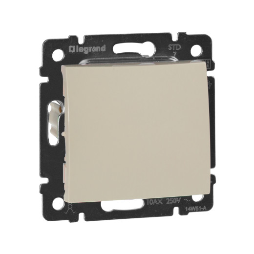 Переключатель перекрёстный одноклавишный - Legrand Valena - 10А 250В схема 7 винтовые зажимы - слоновая кость